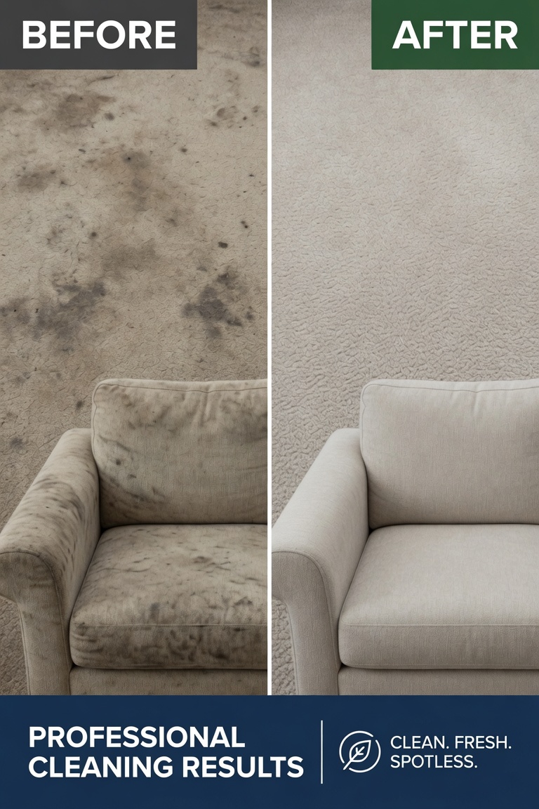Carpet spot & spill treatment before and after — RCA Upholstery and Carpet Cleaning